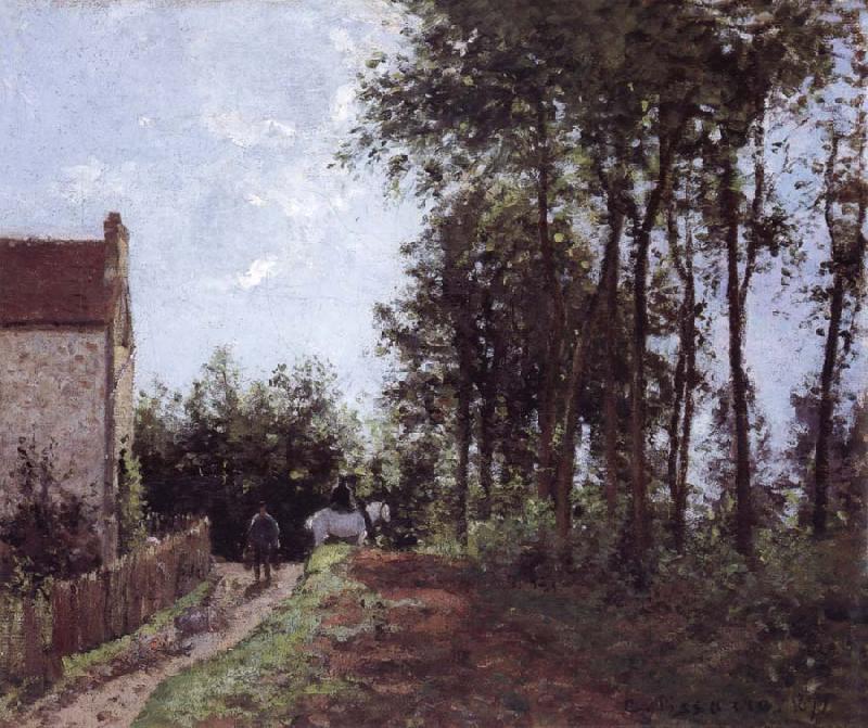 Camille Pissarro The Road near the farm La route pres de la ferme